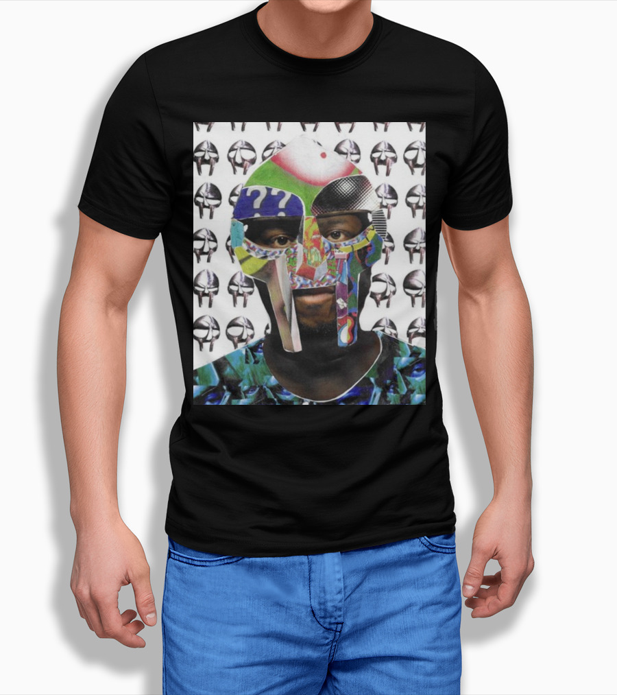 Ian Woods MF Doom Collage Mask T-Shirt