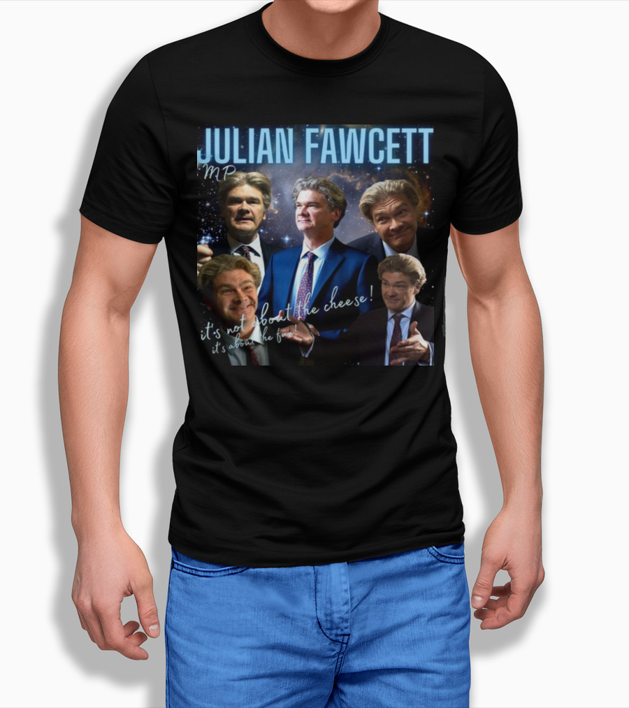 Julian Fawcett Mp It's Not About The Cheese It's About The Fun Multi-Pose Universe T-Shirt