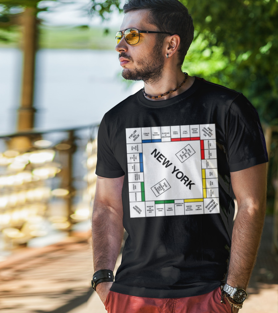 New York Monopoly Board Carrie Bradshaw Edition T-Shirt