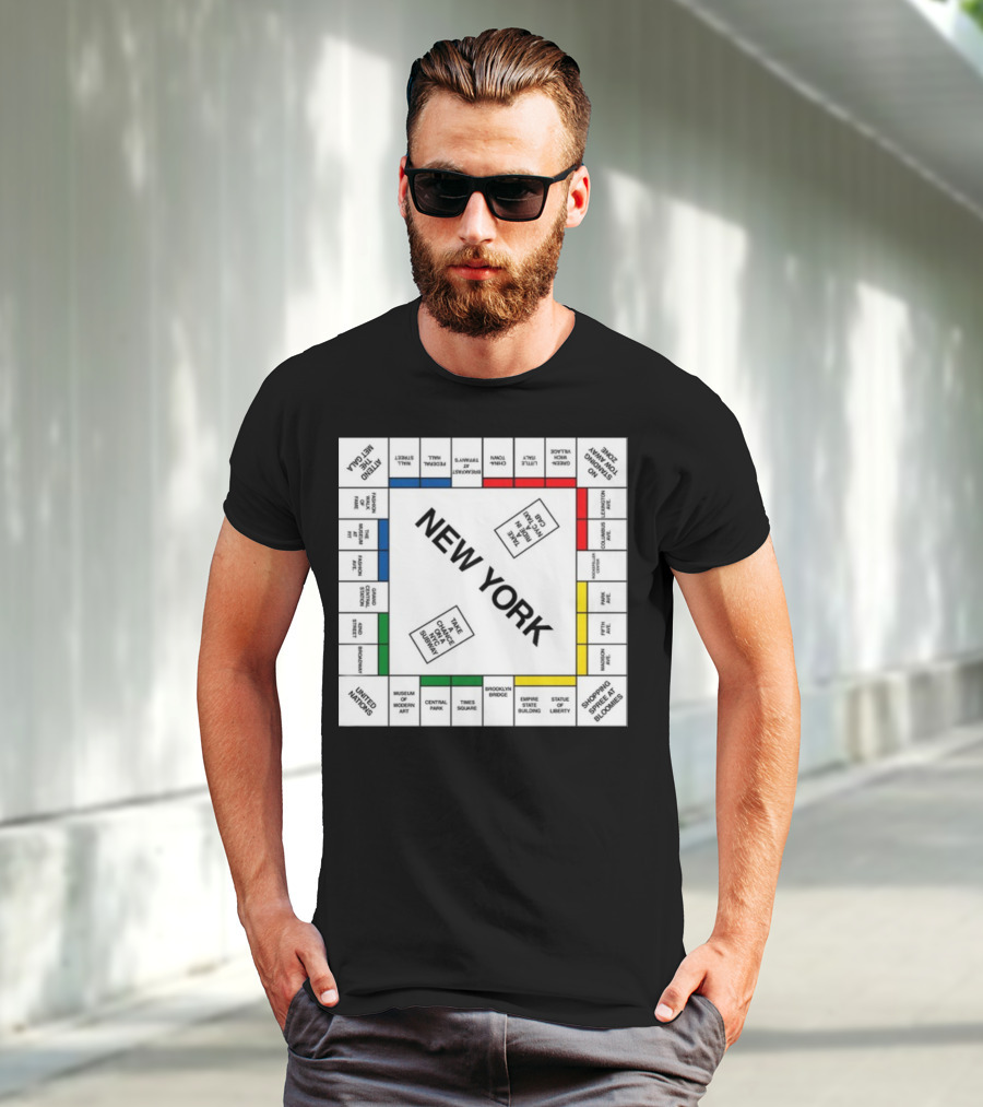 New York Monopoly Board Carrie Bradshaw Edition T-Shirt