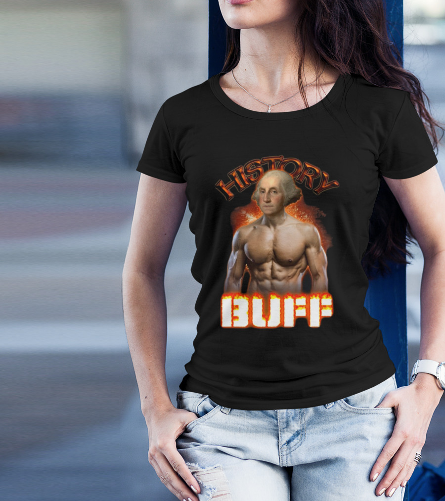 History Buff George Washington Bodybuilder T-Shirt