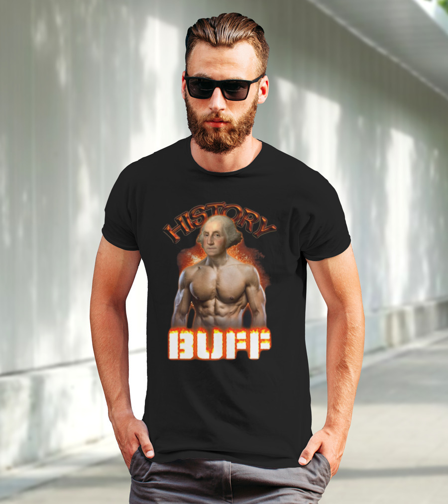 History Buff George Washington Bodybuilder T-Shirt