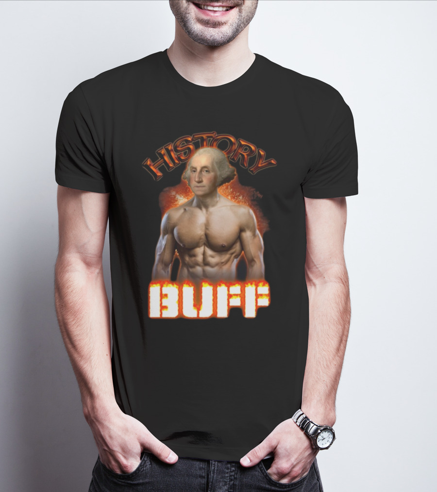 History Buff George Washington Bodybuilder T-Shirt