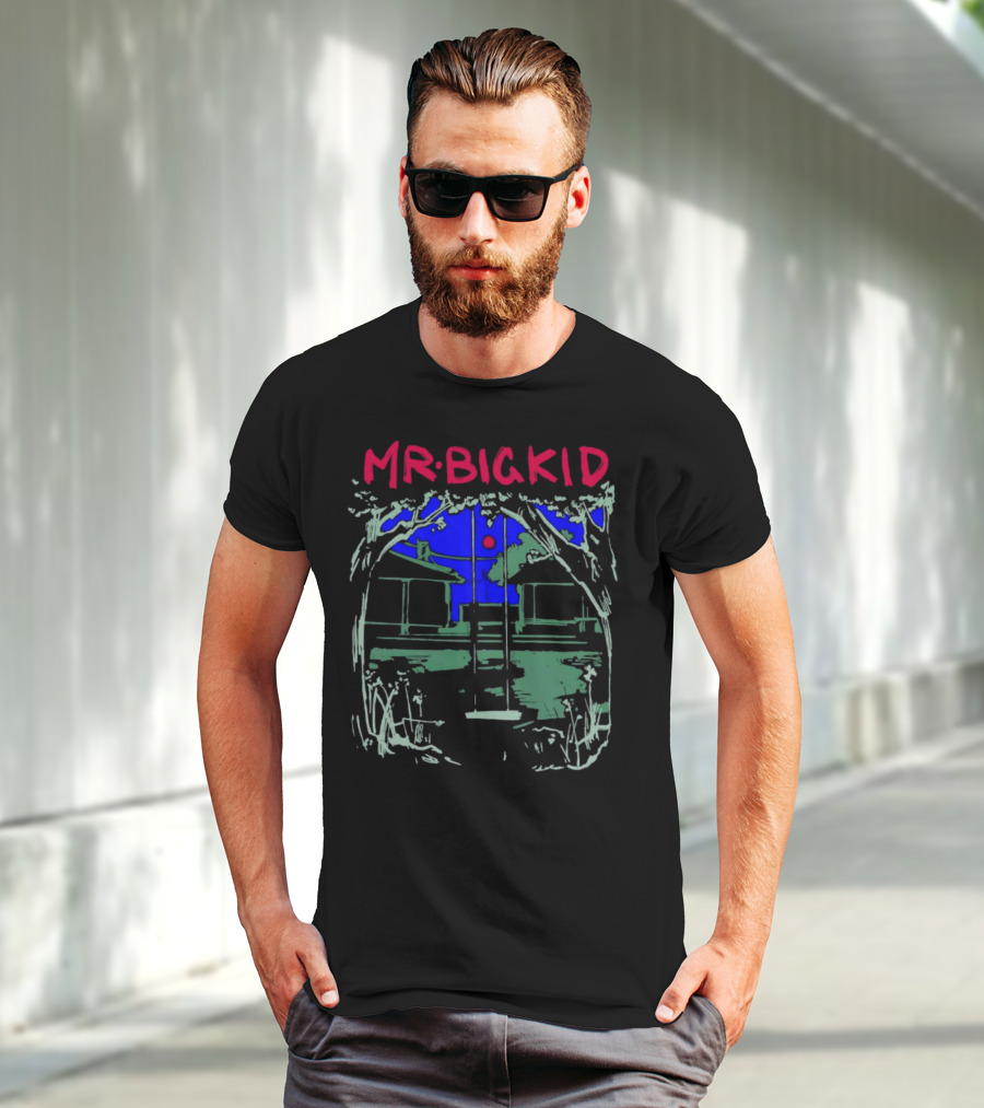 MR BIG KID Swing Under Tree House Night Scene T-Shirt