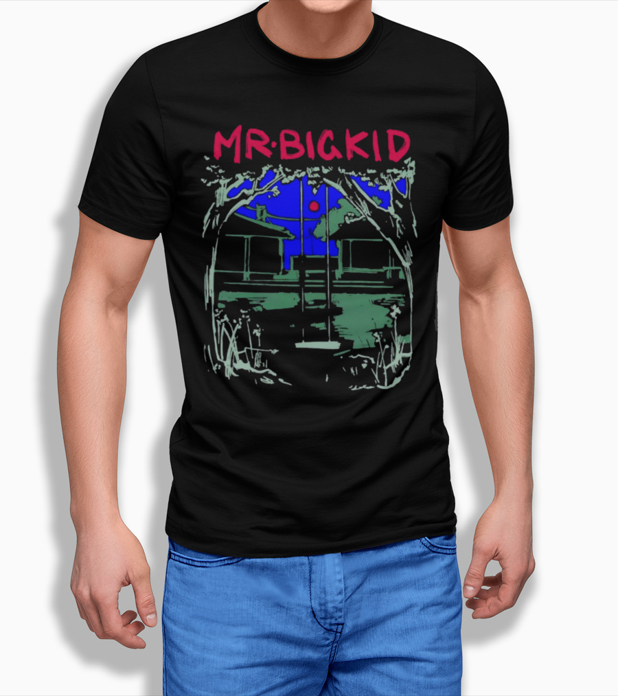 MR BIG KID Swing Under Tree House Night Scene T-Shirt