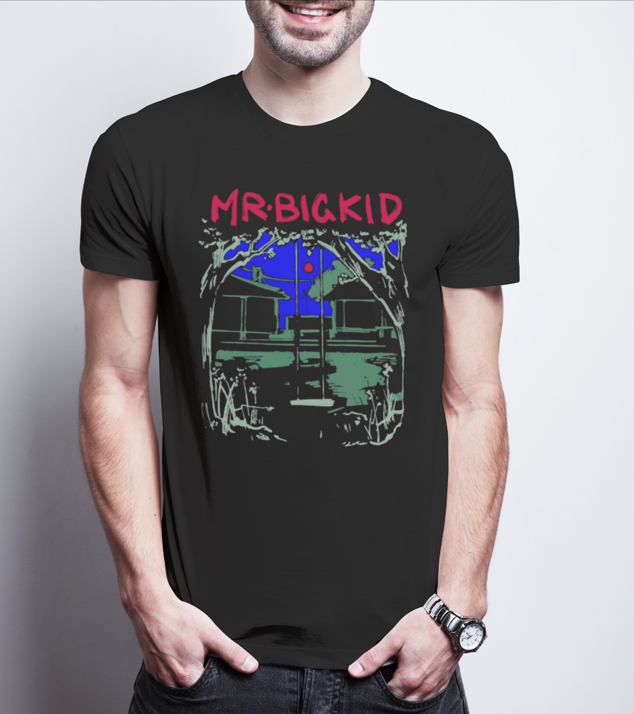 MR BIG KID Swing Under Tree House Night Scene T-Shirt