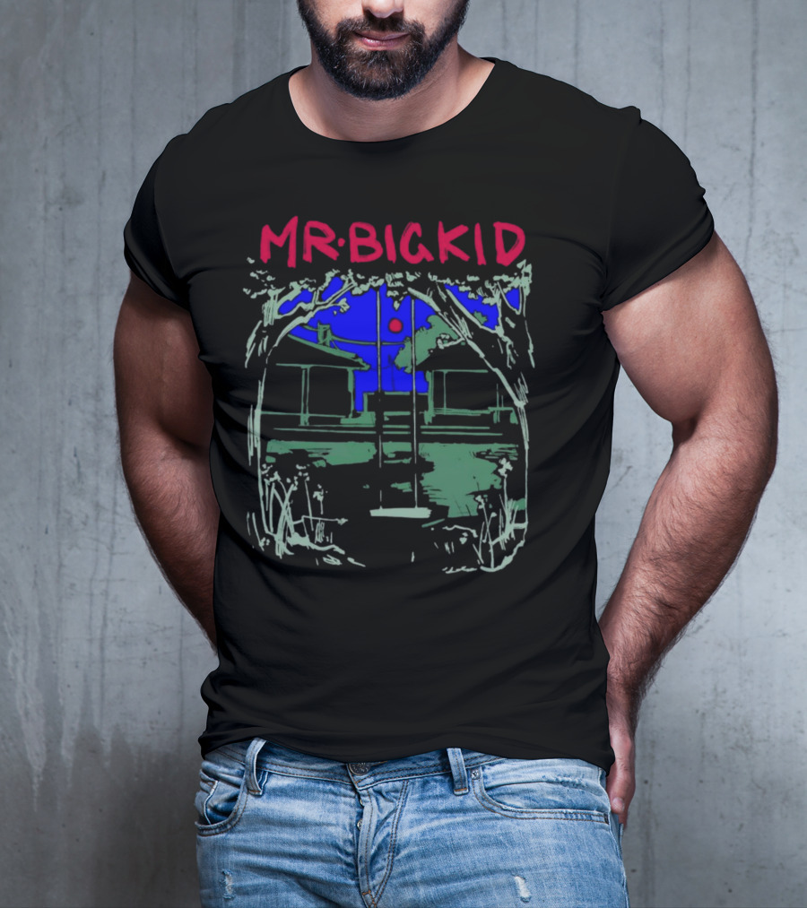 MR BIG KID Swing Under Tree House Night Scene T-Shirt