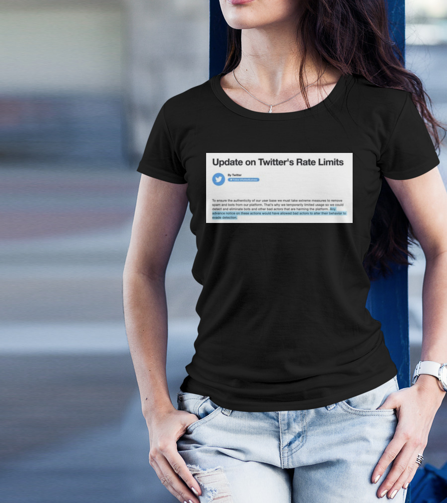 Twitter's Rate Limits Response And Security Measures Update T-Shirt