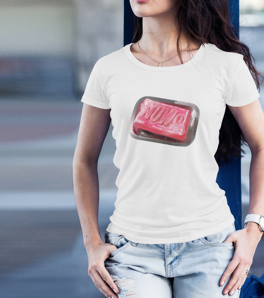 NUWO Pink Bar Soap In Soap Dish T-Shirt