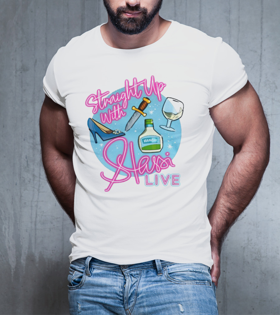 Straight Up With Stassi Live Knife Heel Ranch Wine T-Shirt