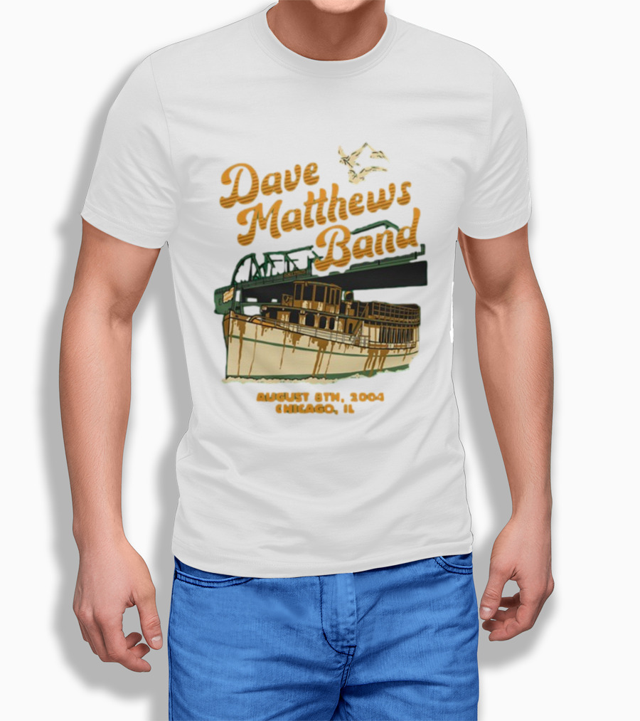 Dave Matthews Band August 8th 2004 Chicago IL Riverboat T-Shirt