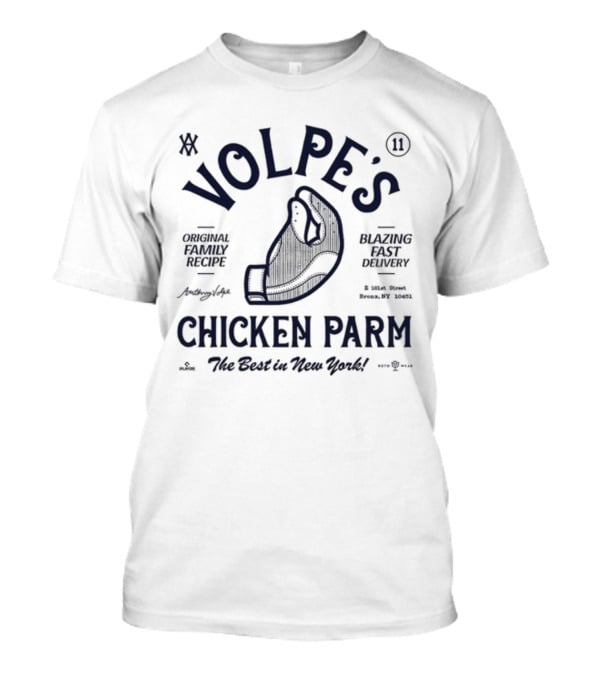 Volpe’s Chicken Parm Original Family Recipe Blazing Fast Delivery Bronx NY The Best In New York T-Shirt