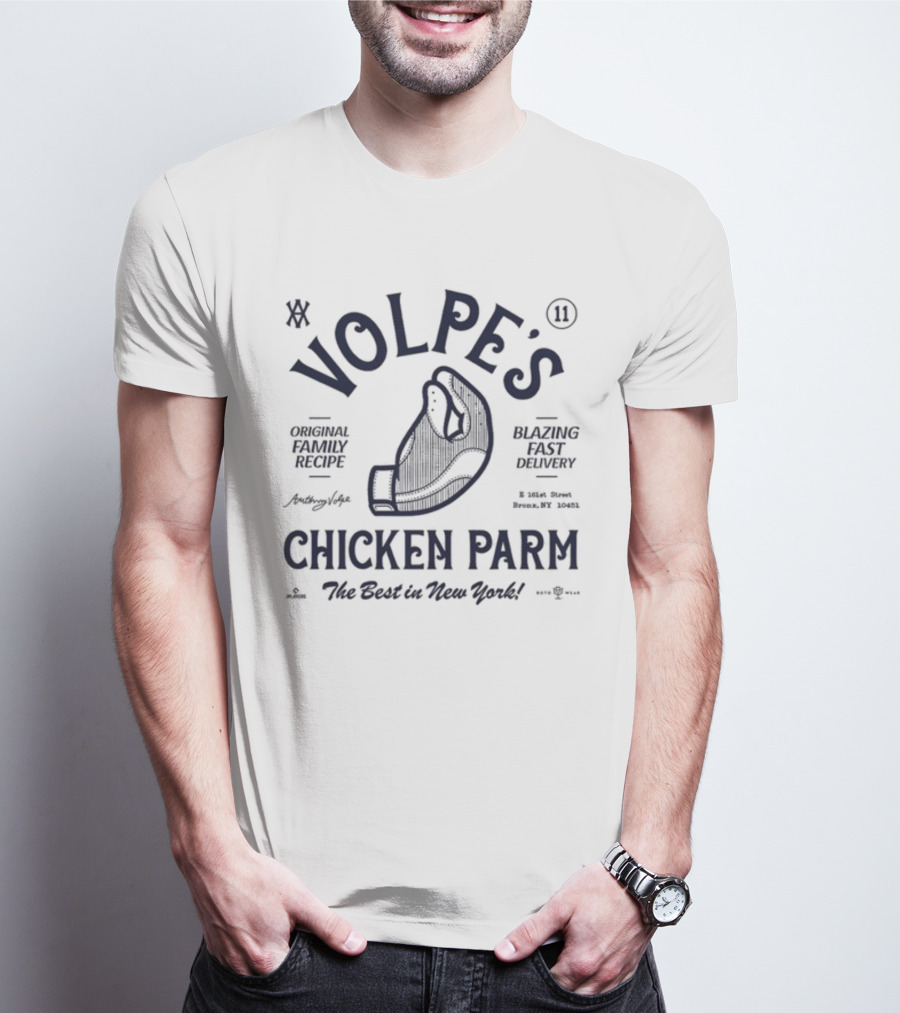 Volpe’s Chicken Parm Original Family Recipe Blazing Fast Delivery Bronx NY The Best In New York T-Shirt