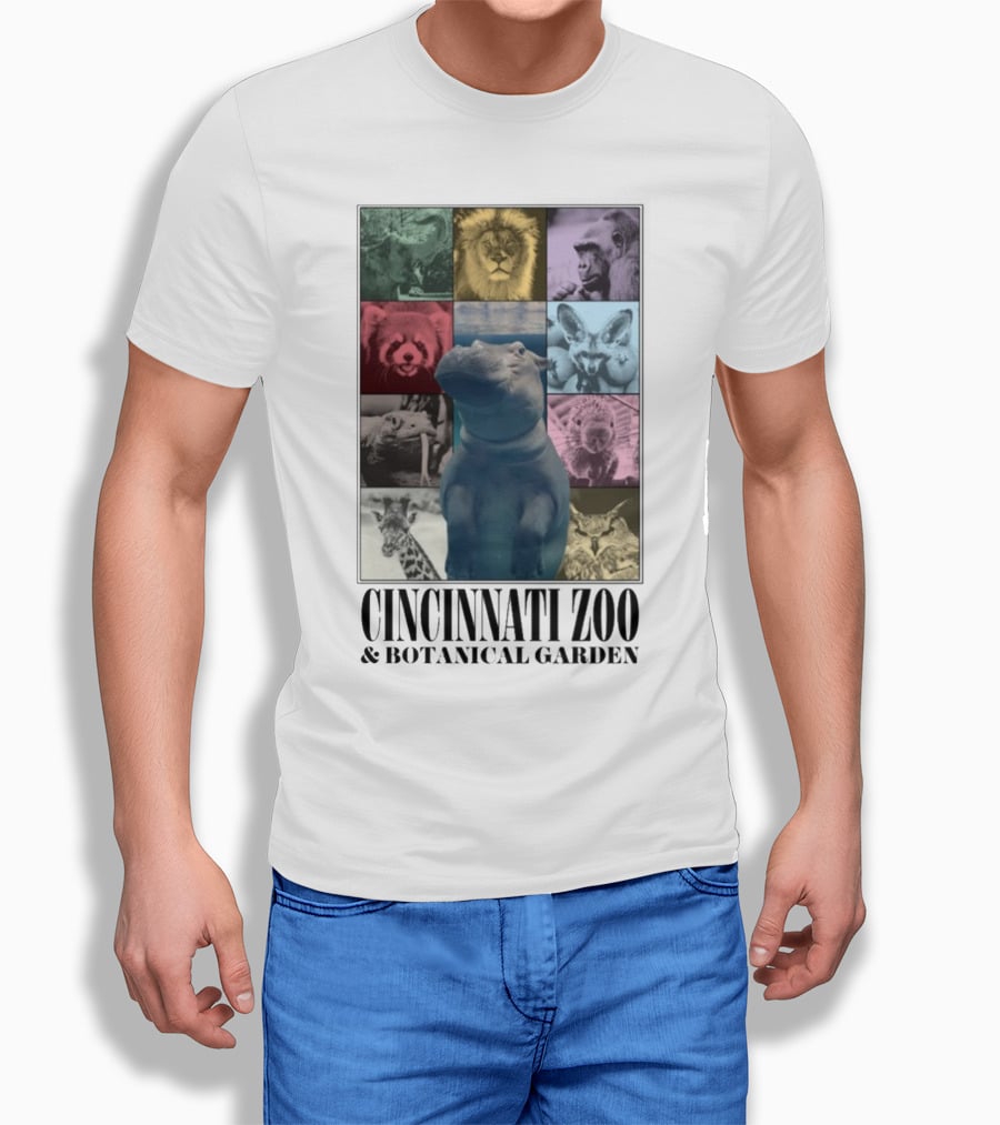 Cincinnati Zoo And Botanical Garden Animal Collage Cnz Eras T-Shirt