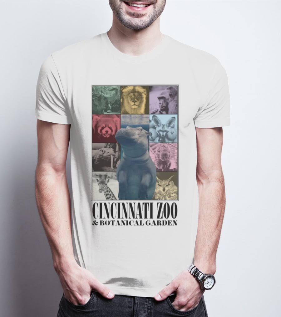 Cincinnati Zoo And Botanical Garden Animal Collage Cnz Eras T-Shirt