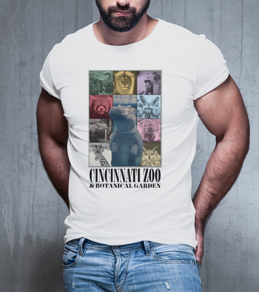 Cincinnati Zoo And Botanical Garden Animal Collage Cnz Eras T-Shirt