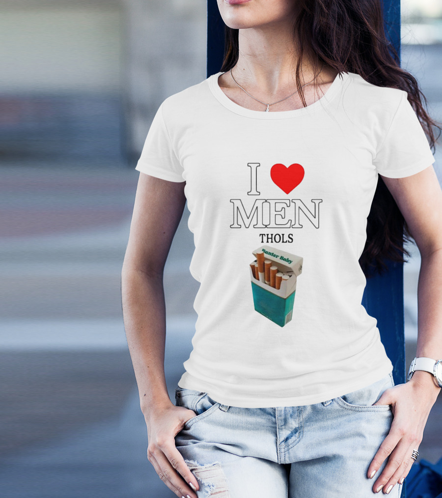 I Heart Men Thols Banter Baby Cigarette Pack T-Shirt