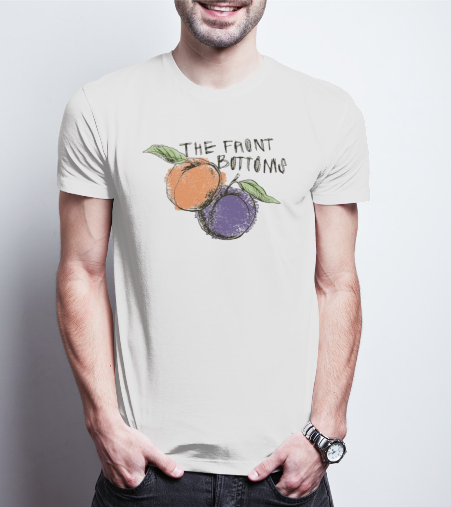 The Front Bottoms Peach And Purple Fruit T-Shirt