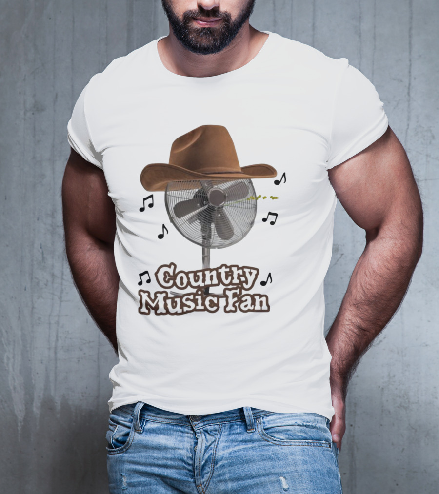 Country Music Fan Cowboy Hat With Musical Notes T-Shirt