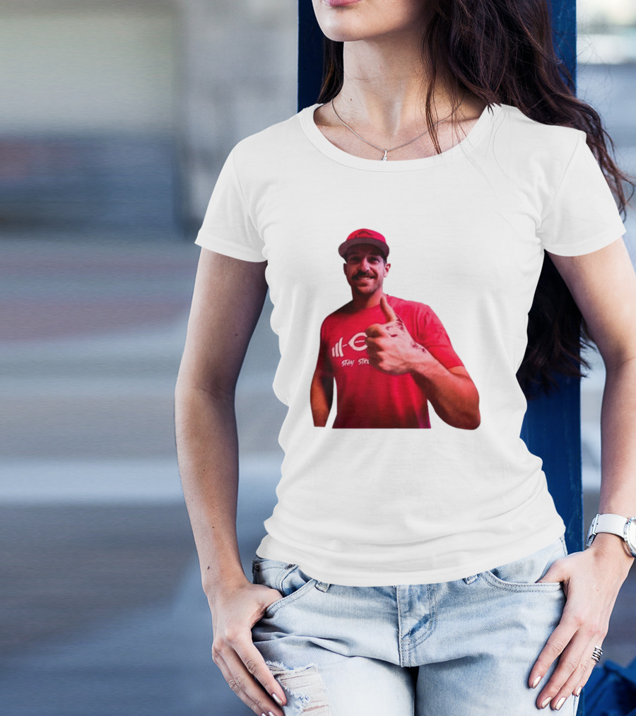 Stay Steer Thumbs Up Cincinnati Red Cap T-Shirt