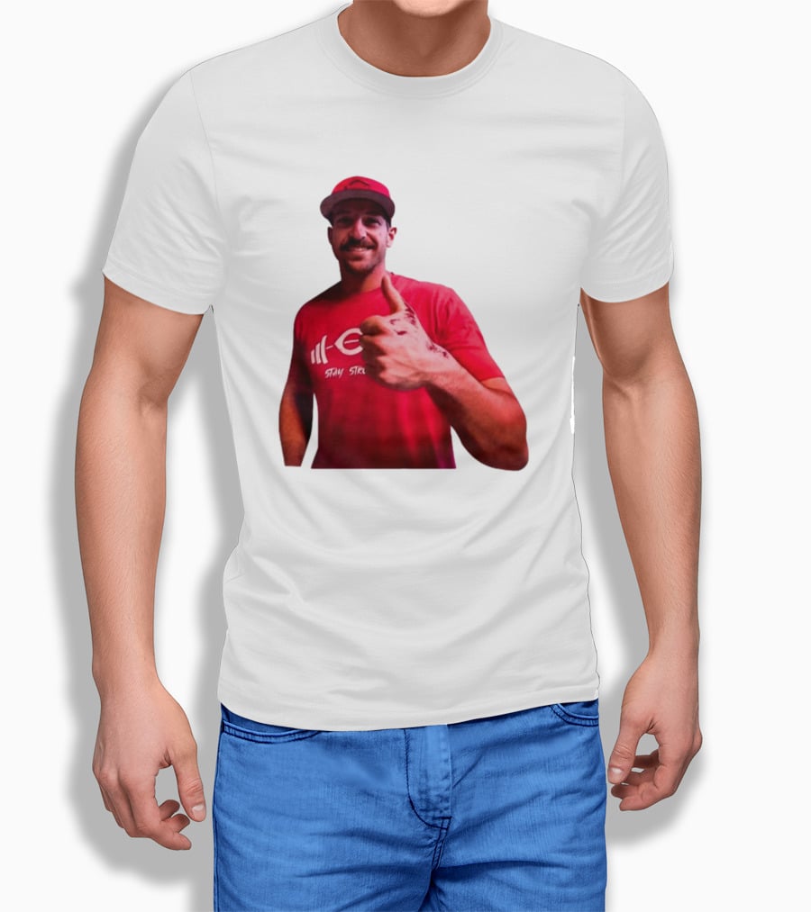 Stay Steer Thumbs Up Cincinnati Red Cap T-Shirt
