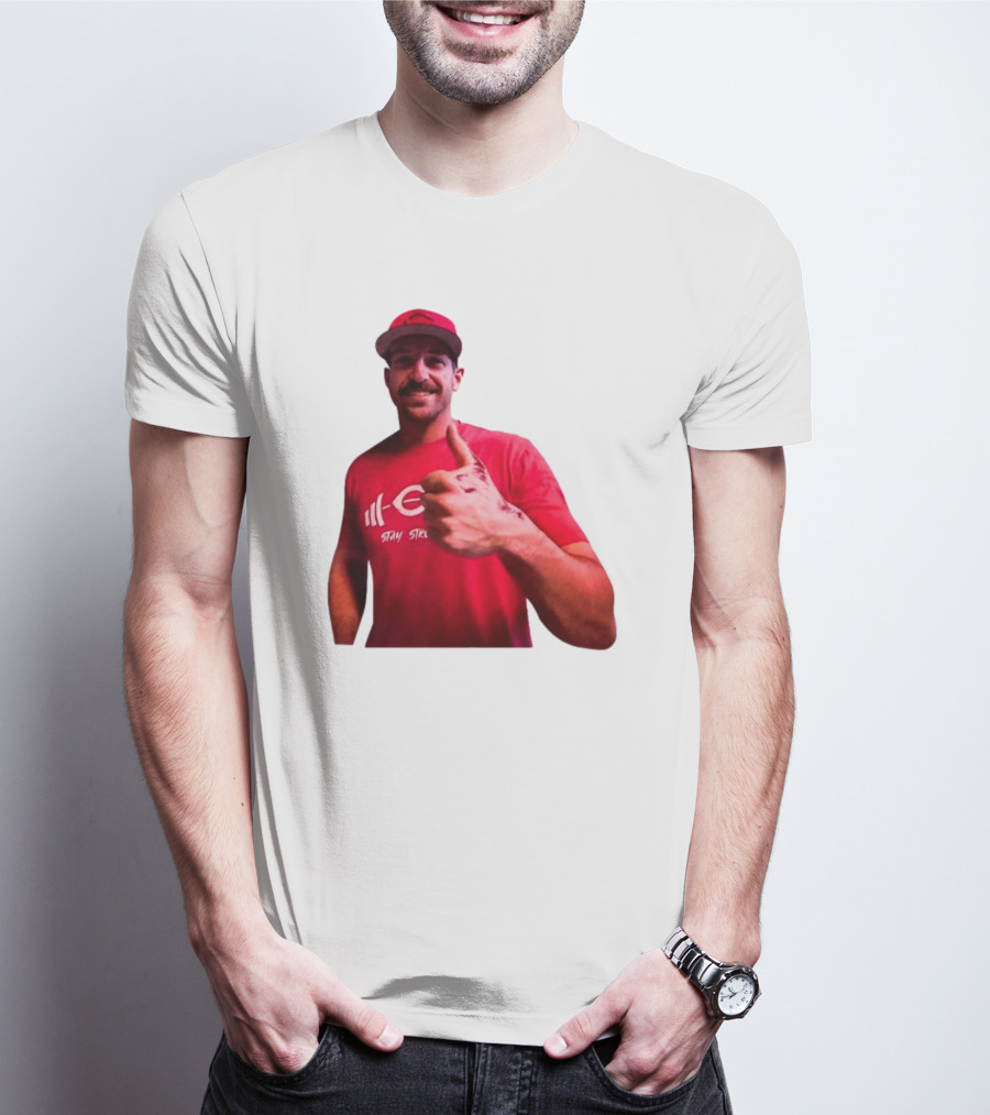 Stay Steer Thumbs Up Cincinnati Red Cap T-Shirt