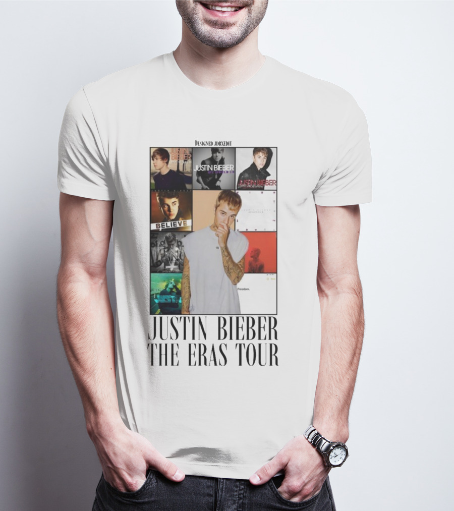 Justin Bieber Album Collage The Eras Tour T-Shirt