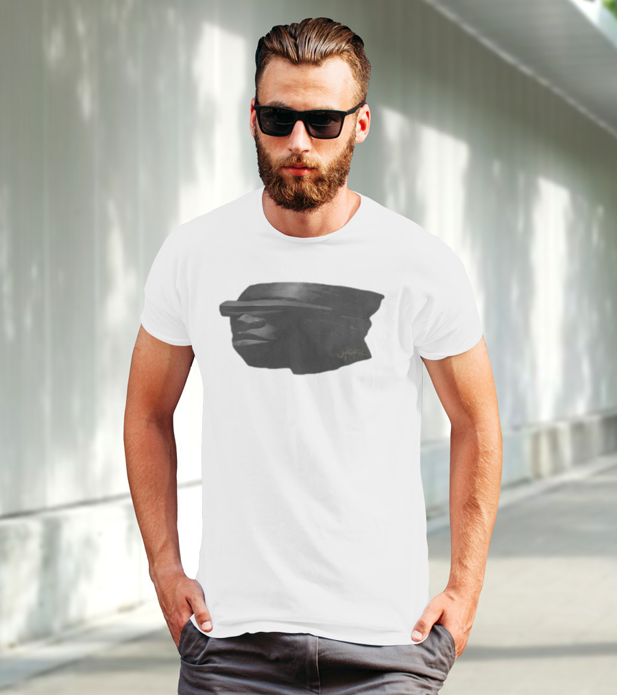 Topia Pack C2 Abstract Stone Face By UDOPIA T-Shirt