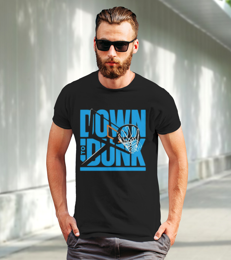 Dave Abbott Down To Dunk Basketball Hoop T-Shirt