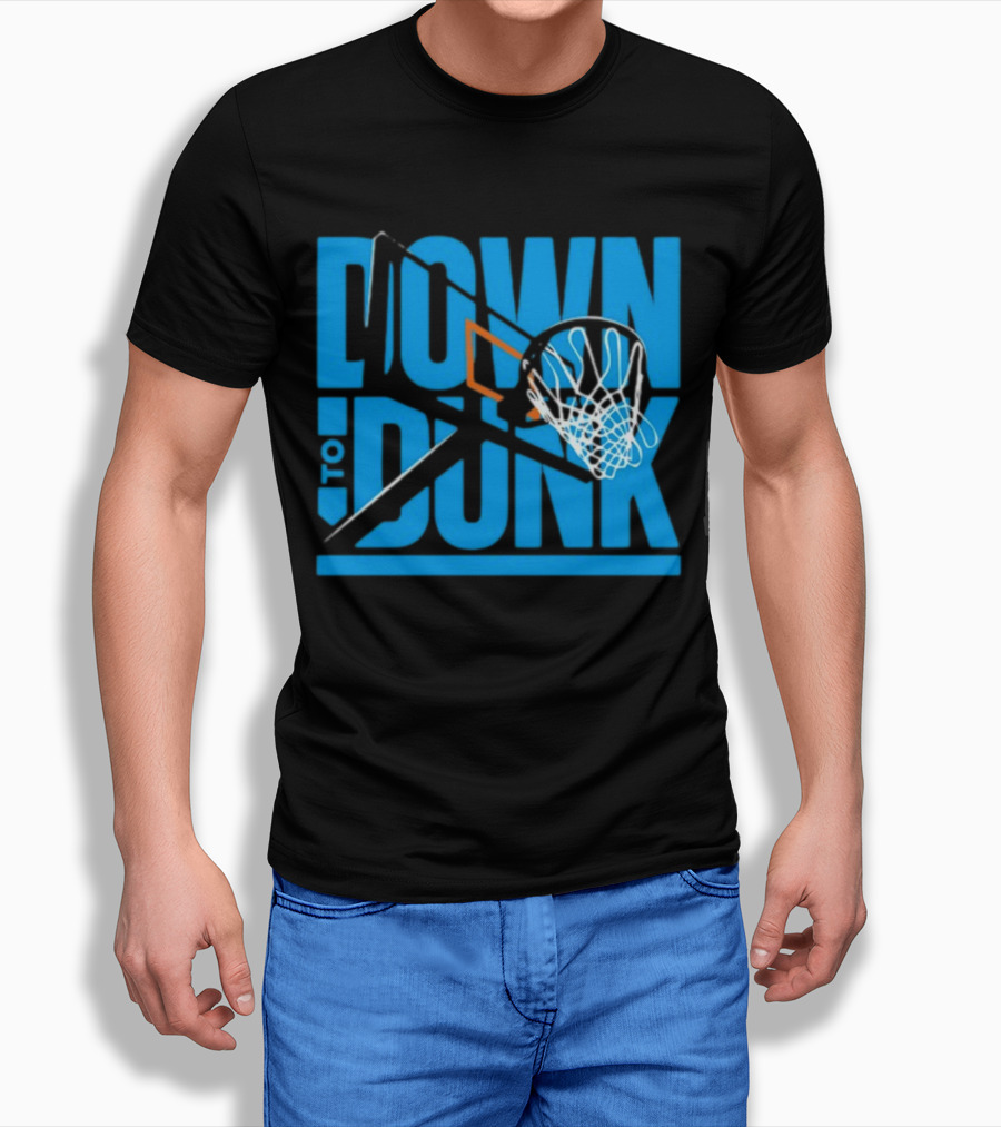 Dave Abbott Down To Dunk Basketball Hoop T-Shirt