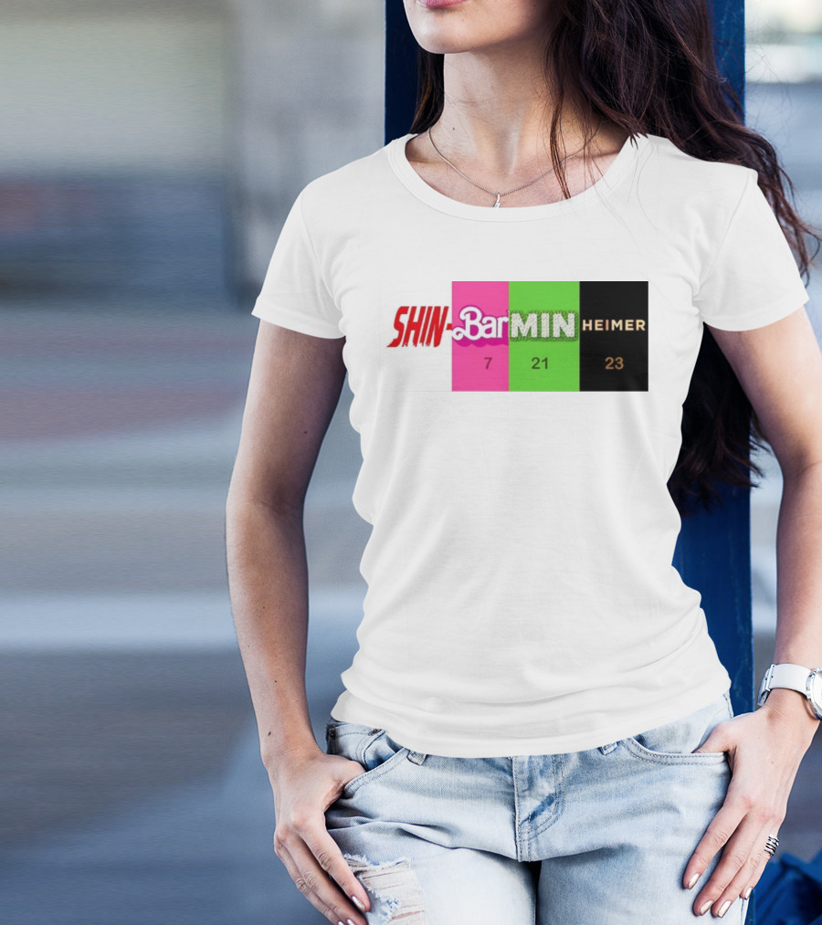 SHIN BARBIE MINIONS OPPENHEIMER 7 21 23 T-Shirt