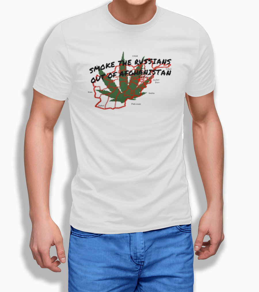 Smoke The Russians Out Of Afghanistan Map T-Shirt