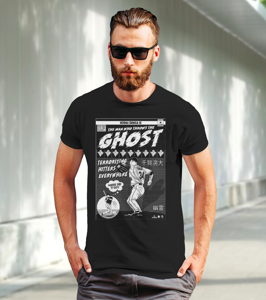 Kodai Senga Is The Man Who Throws The Ghost Terrorizing Hitters Everywhere Where Did It Go T-Shirt