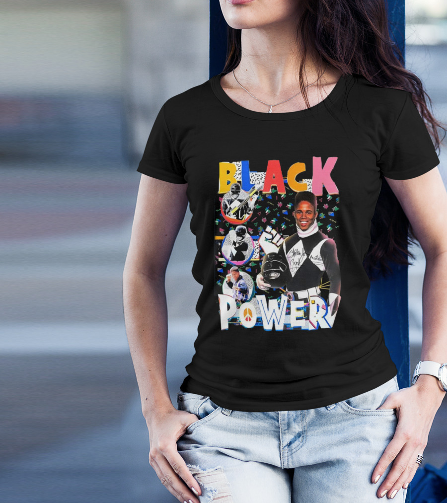Walter Jones Black Power Peace Symbol Retro Comic T-Shirt