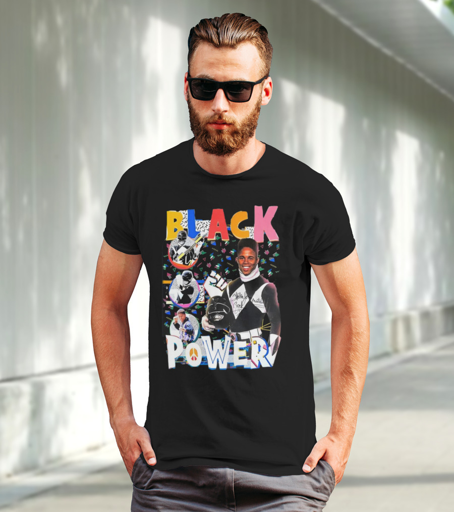 Walter Jones Black Power Peace Symbol Retro Comic T-Shirt