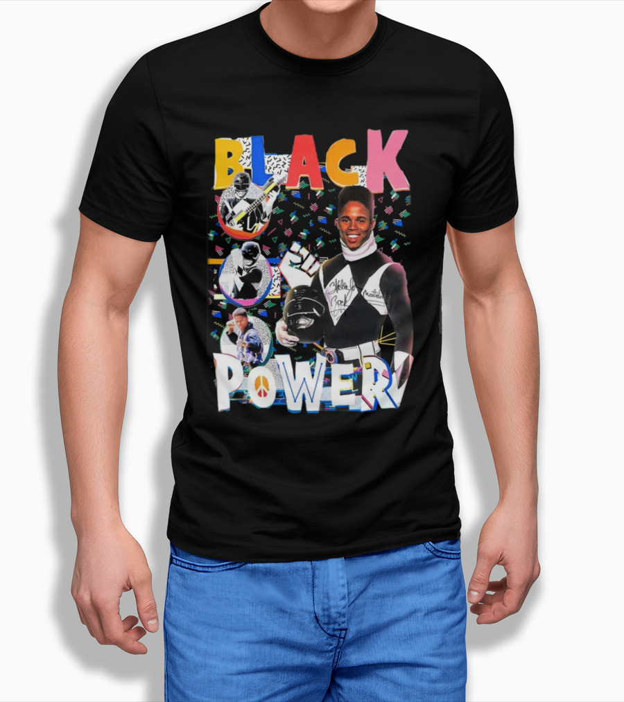 Walter Jones Black Power Peace Symbol Retro Comic T-Shirt