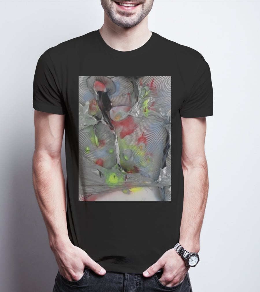 Arca1000000 ^16 Ss Abstract Mesh And Color T-Shirt