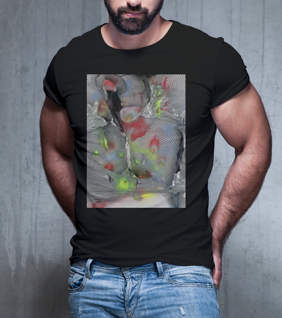 Arca1000000 ^16 Ss Abstract Mesh And Color T-Shirt