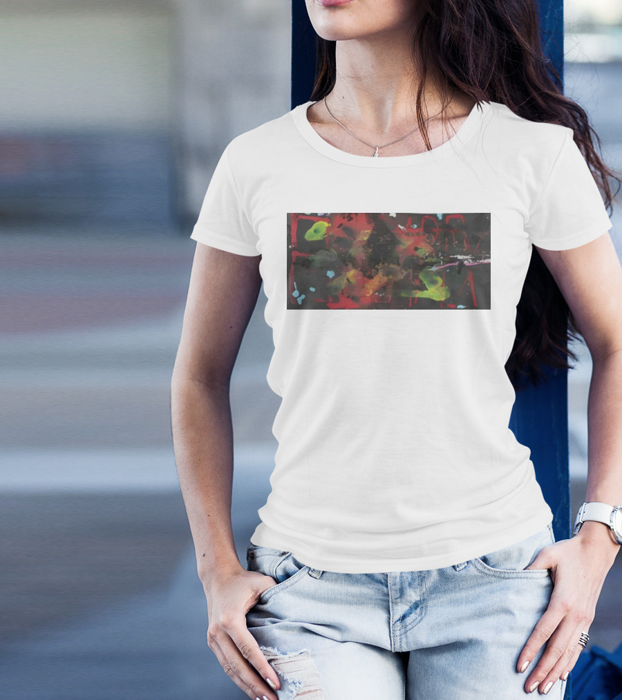 Arca1000000 7Ss Abstract Vibrant Color Display T-Shirt