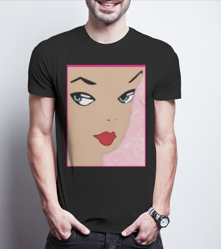 Ryan Gosling Wearing Barbie Face T-Shirt