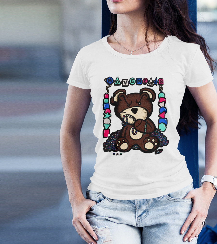 Movements Crazy Teddy Bear Beads Playful Blocks T-Shirt
