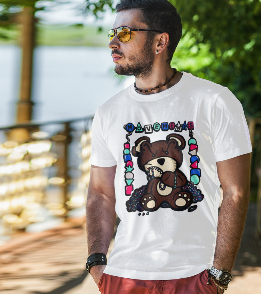 Movements Crazy Teddy Bear Beads Playful Blocks T-Shirt