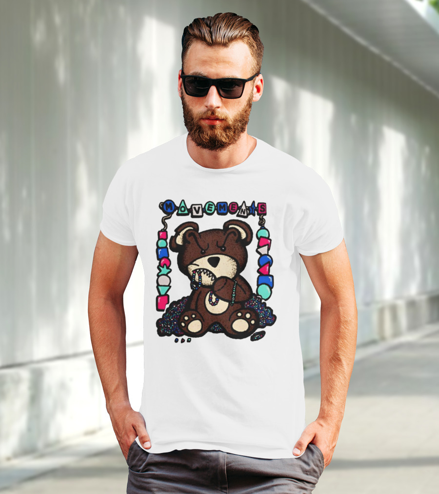 Movements Crazy Teddy Bear Beads Playful Blocks T-Shirt