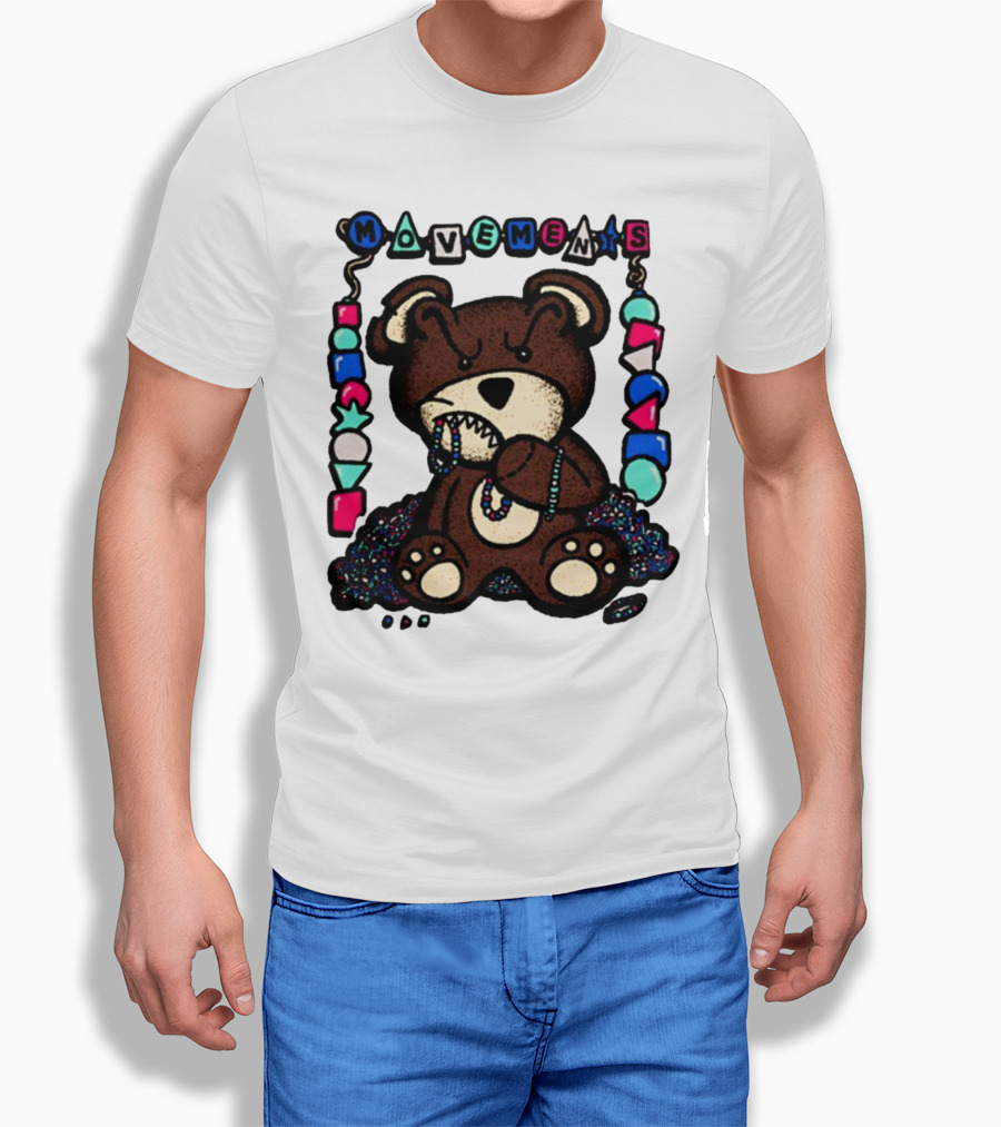 Movements Crazy Teddy Bear Beads Playful Blocks T-Shirt
