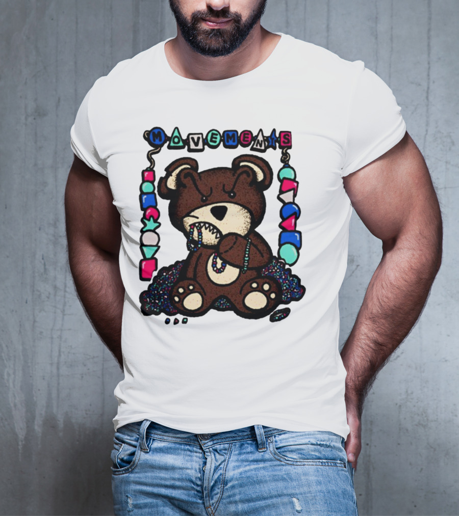 Movements Crazy Teddy Bear Beads Playful Blocks T-Shirt