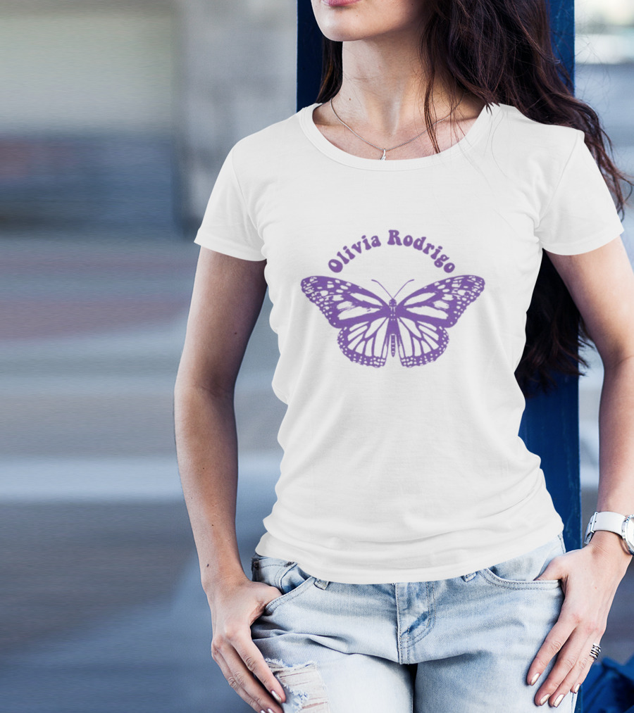 Olivia Rodrigo Guts Purple Butterfly T-Shirt