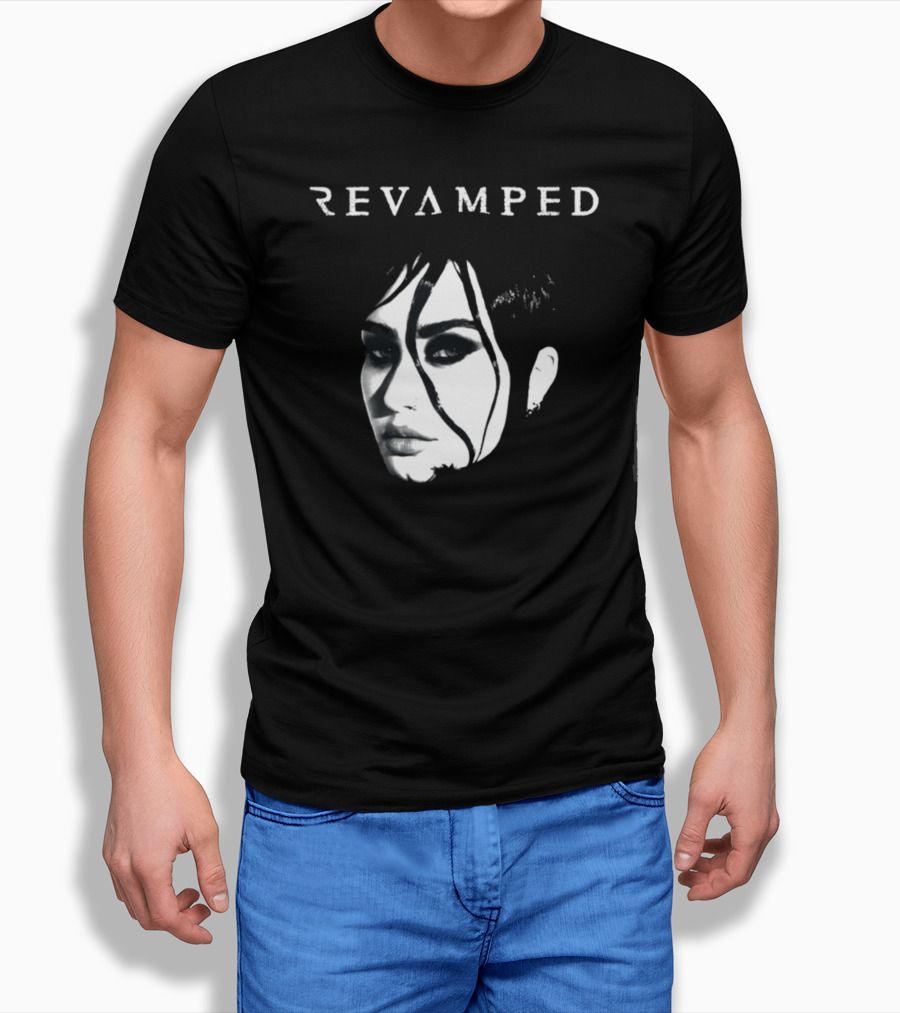 Demi Lovato Revamped Black And White Portrait T-Shirt