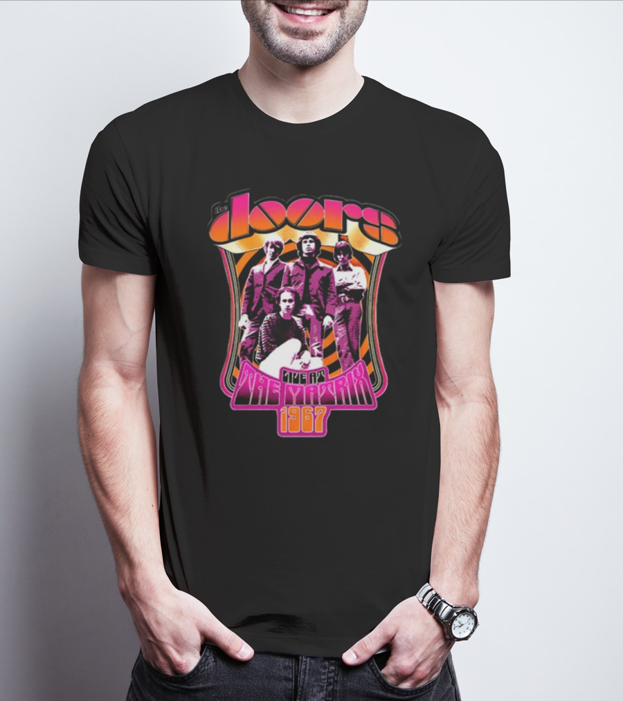 The Doors Live At The Matrix 1967 Psychedelic Band Photo T-Shirt