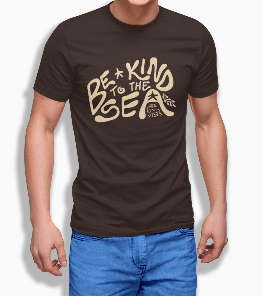 Be Kind Vibes Be Kind To The Sea Starfish Plant Emphasis T-Shirt