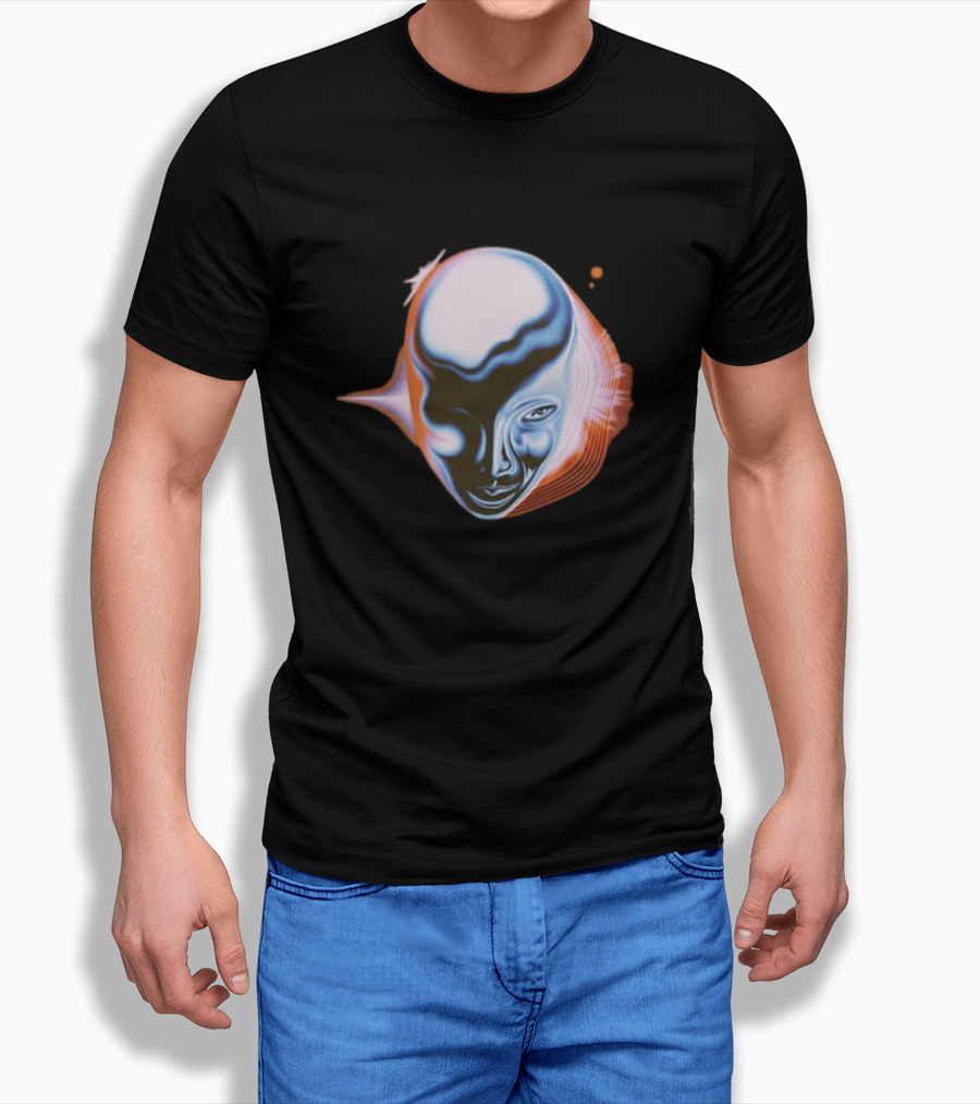 Take My Breath Futuristic Surreal Face T-Shirt